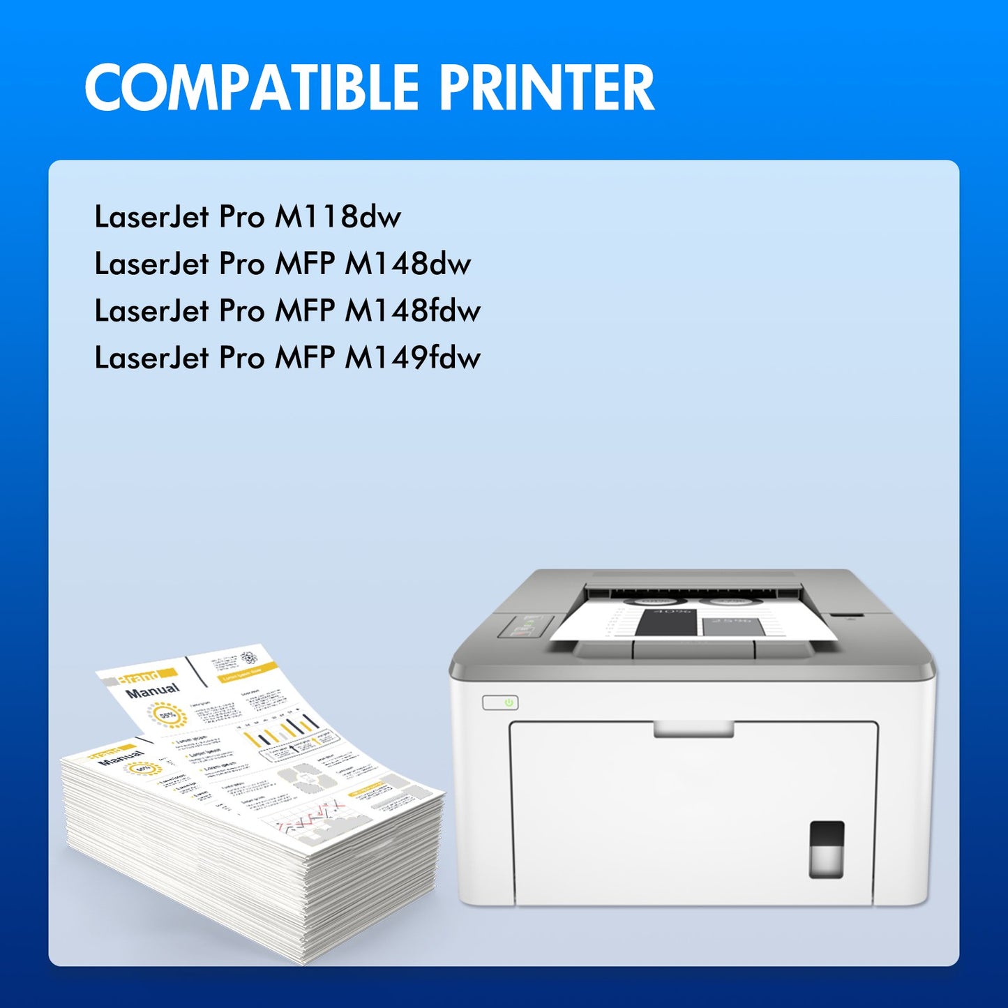 94A Toner Cartridge Replacement Compatible for HP CF294A CF294X LaserJet Pro MFP M148dw M148fdw M149fdw LaserJet Pro M118dw Printer Toner Ink High Yield (Black,2-Pack)