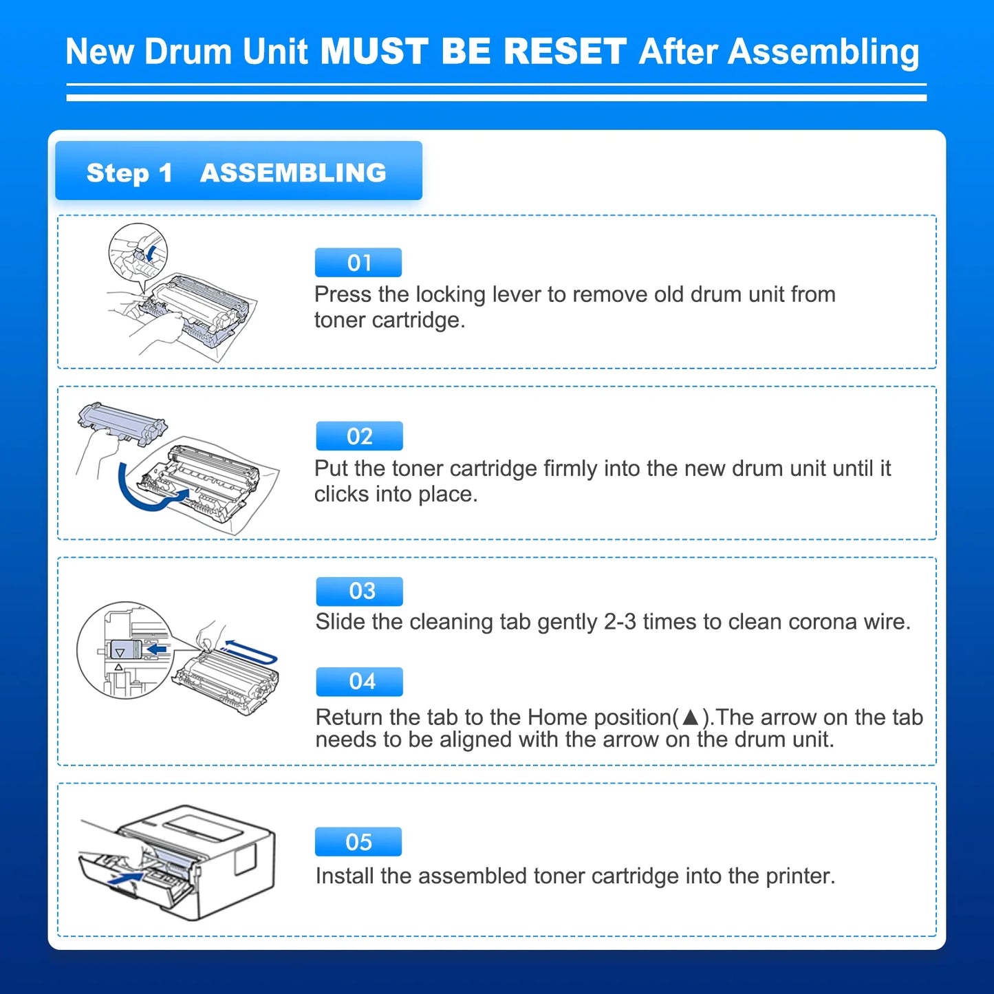 DR229CL Drum Replacement DR-229 Drum Unit Compatible for Brother DR229 DR-229 Work with MFC-L3720CDW MFC-L3780CDW HL-L3220CDW HL-L3300CDW HL-L3295CDW Printer (2-Pack, NOT Toner)