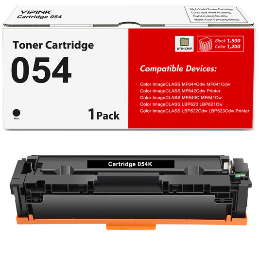 054 Black Toner Cartridge Replacement for Canon 054 CRG-054 054H CRG-054H Color imageCLASS MF644Cdw MF641Cw LBP622Cdw MF642Cdw MF640C LBP620 Printer Ink (1-Pack)