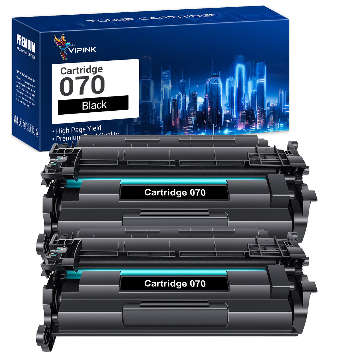 Cartridge 070 Toner Replacement Compatible for Canon 070 CRG070 CRG-070 imageCLASS MF465dw MF462dw LBP247dw LBP246dw Printer (Black,2-Pack)