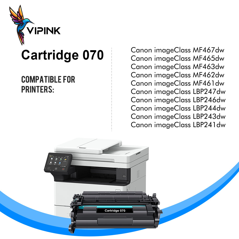 Cartridge 070 Toner Replacement Compatible for Canon 070 CRG070 CRG-070 imageCLASS MF465dw MF462dw LBP247dw LBP246dw Printer (Black,2-Pack)