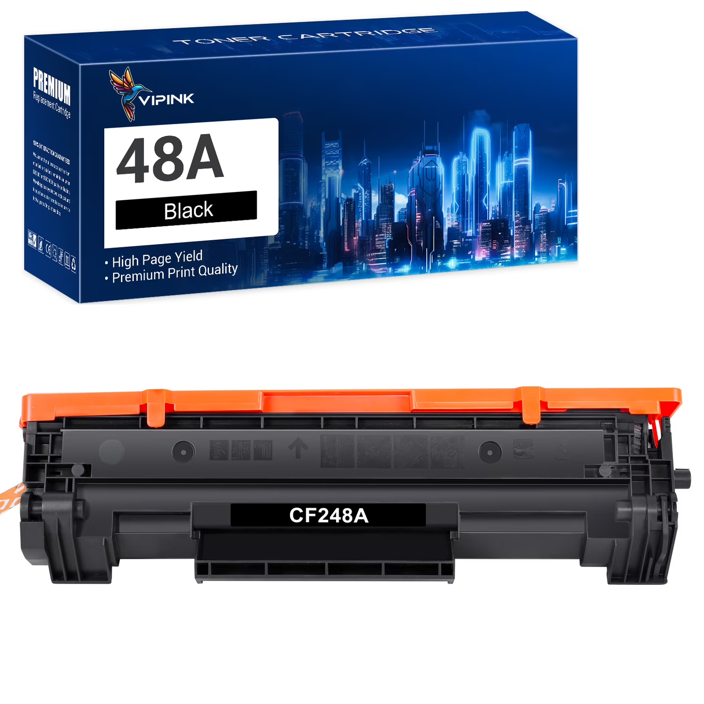 48A Toner Cartridge Compatible for 48A CF248A LaserJet Pro M15w MFP M29w M28w M15a M16a M16w M28a M29a M15 M29 M28 M16 Printer Ink (1-Pack Black)