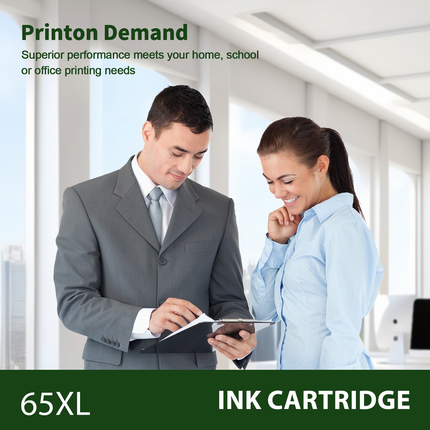 65XL Ink Cartridges Compatible for 65 65XL Black and Color for Envy 5055 5052 5058 Deskjet 3755 2655 2652 3722 2622 2624 2620 (3 Pack, 2 x Black, Tri-color)