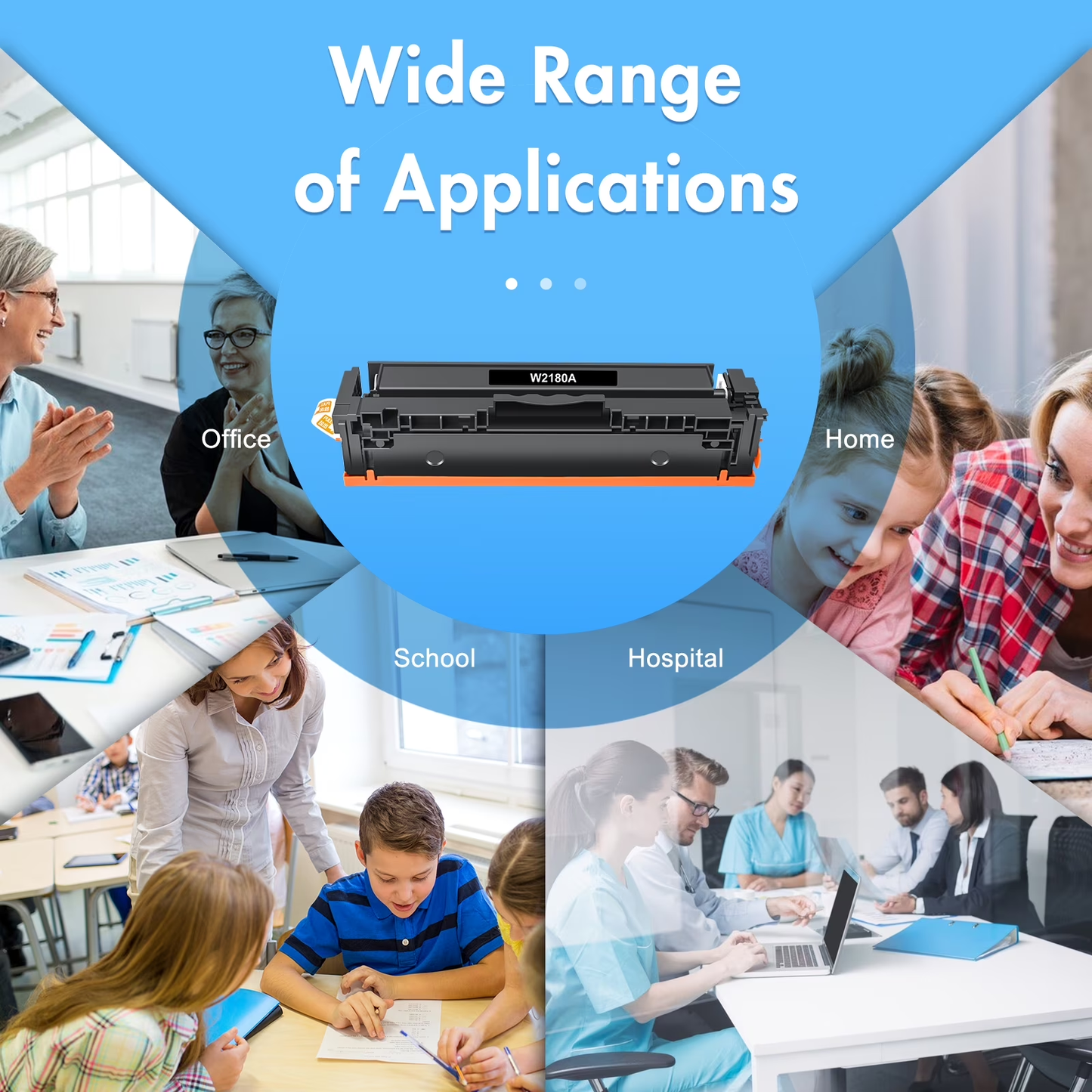 218A Toner Cartridges (No Chip) 4 Pack Compatible for 218A W2180A 3301fdw Color Laserjet Pro MFP 3301fdw Pro 3201dw MFP 3301cdw MFP 3301sdw Printer Ink Black Cyan Yellow Magenta